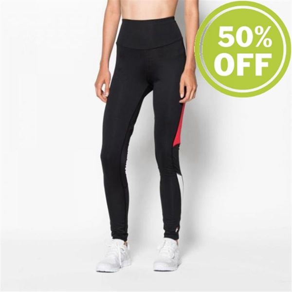 Leggins Fila Mujer Negras / Rojas / Blancas - Pelia Long Tight Tight - España 691804RSK